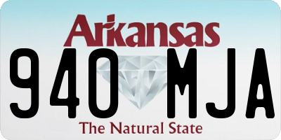 AR license plate 940MJA