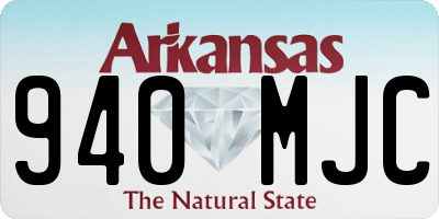 AR license plate 940MJC