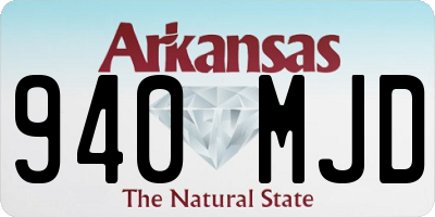 AR license plate 940MJD