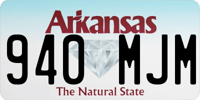 AR license plate 940MJM
