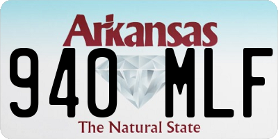 AR license plate 940MLF