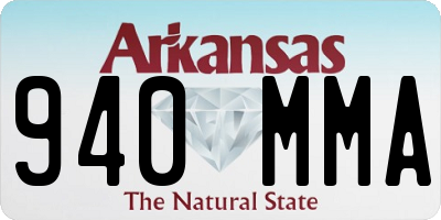 AR license plate 940MMA