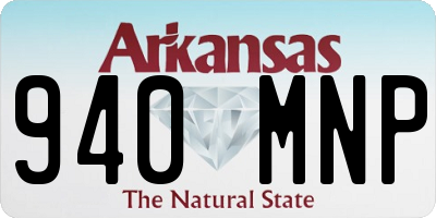 AR license plate 940MNP