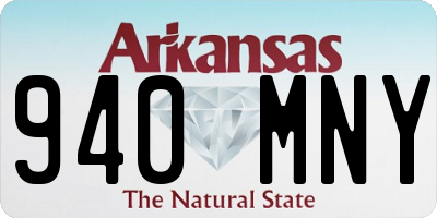 AR license plate 940MNY
