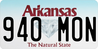 AR license plate 940MON