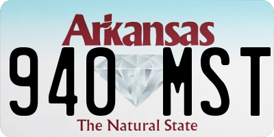 AR license plate 940MST