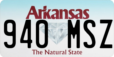 AR license plate 940MSZ