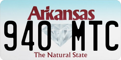 AR license plate 940MTC
