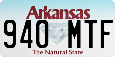 AR license plate 940MTF