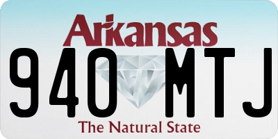 AR license plate 940MTJ
