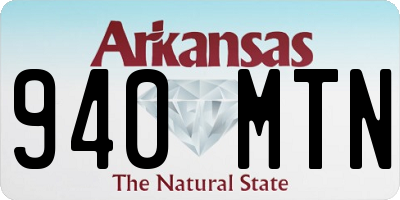 AR license plate 940MTN