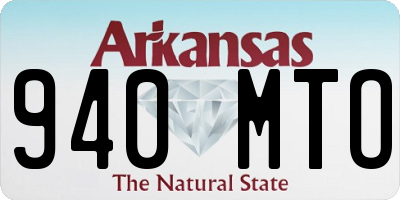 AR license plate 940MTO