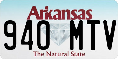 AR license plate 940MTV