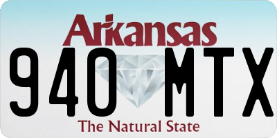 AR license plate 940MTX