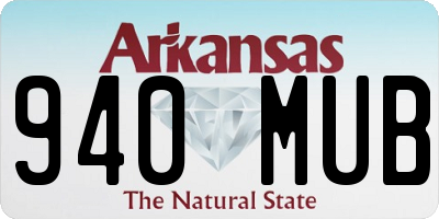 AR license plate 940MUB