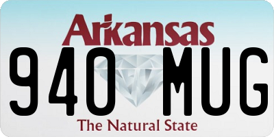 AR license plate 940MUG
