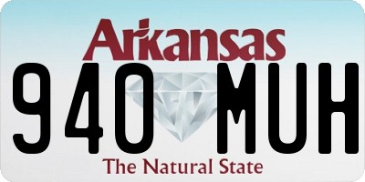 AR license plate 940MUH