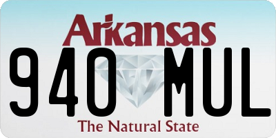 AR license plate 940MUL