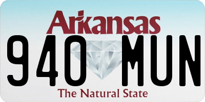 AR license plate 940MUN