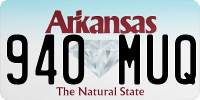 AR license plate 940MUQ