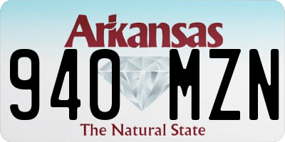 AR license plate 940MZN