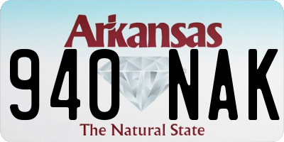 AR license plate 940NAK