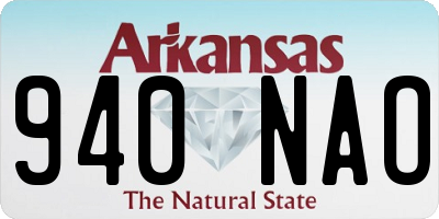AR license plate 940NAO