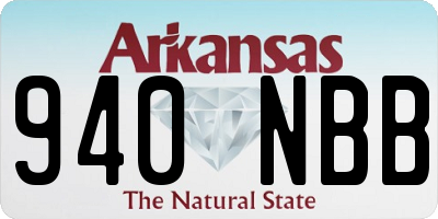 AR license plate 940NBB