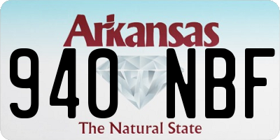 AR license plate 940NBF