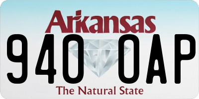 AR license plate 940OAP