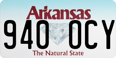AR license plate 940OCY