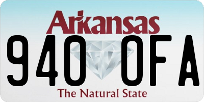AR license plate 940OFA