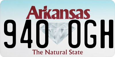 AR license plate 940OGH