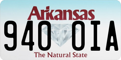 AR license plate 940OIA