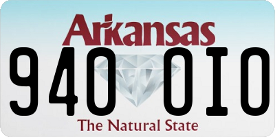 AR license plate 940OIO