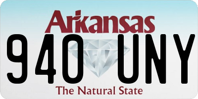 AR license plate 940UNY