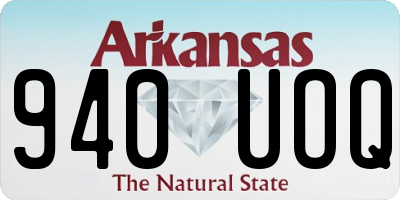 AR license plate 940UOQ