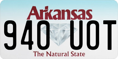 AR license plate 940UOT