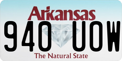 AR license plate 940UOW