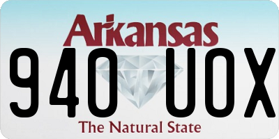 AR license plate 940UOX