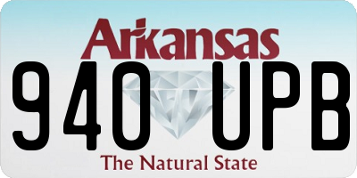 AR license plate 940UPB