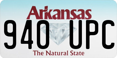 AR license plate 940UPC