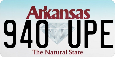 AR license plate 940UPE