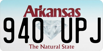 AR license plate 940UPJ