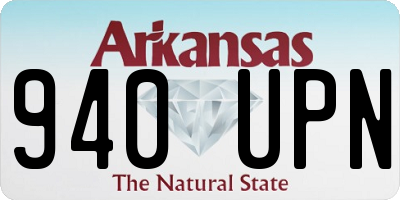 AR license plate 940UPN