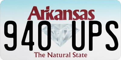 AR license plate 940UPS