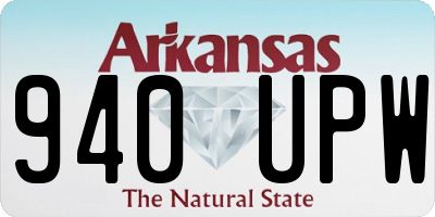 AR license plate 940UPW