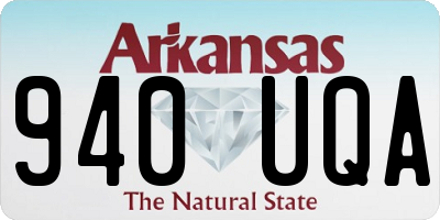AR license plate 940UQA