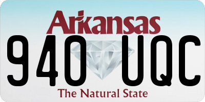 AR license plate 940UQC