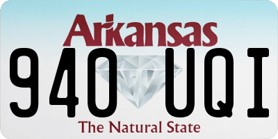 AR license plate 940UQI